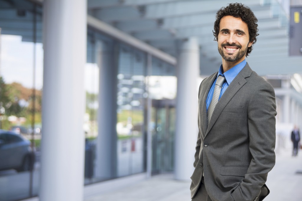 Handsome businessman portrait