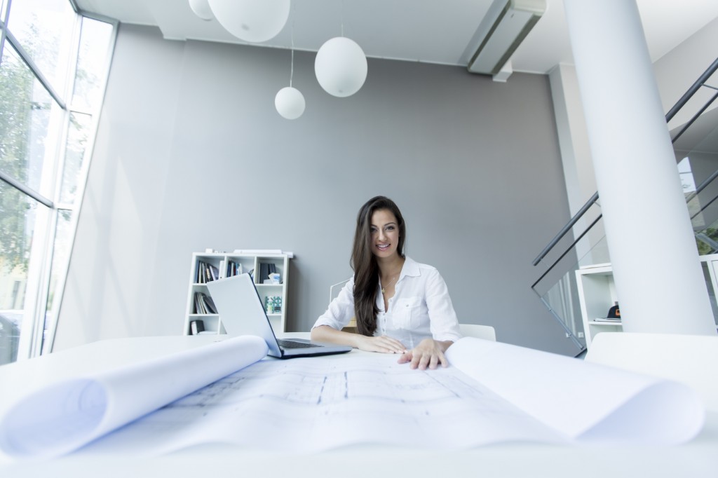 Young woman in the office