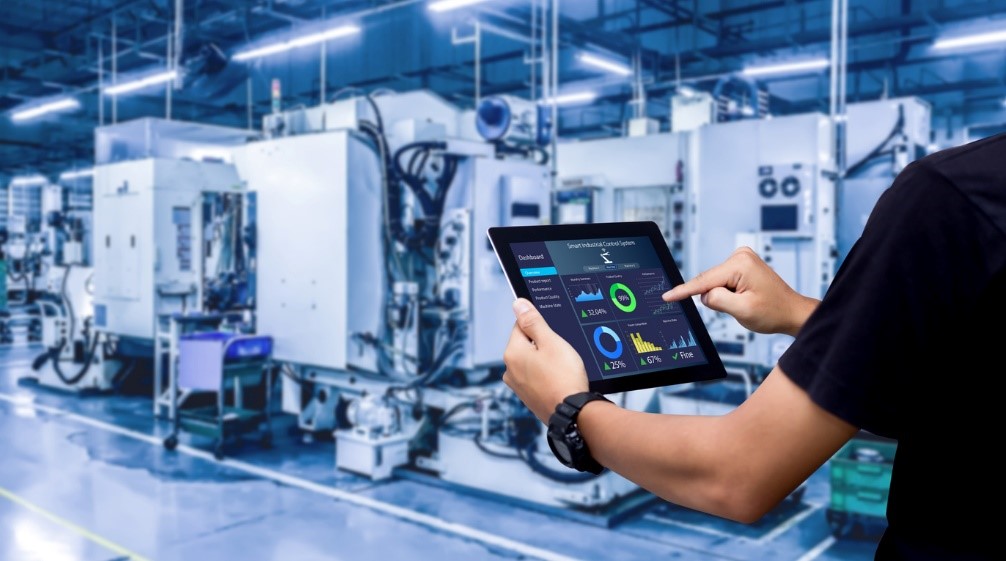 Using an iPad in a smart factory