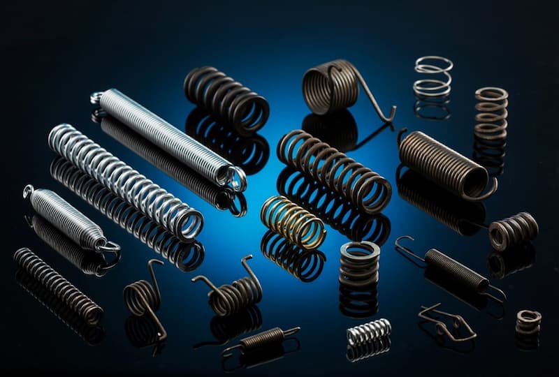 A group of different metal springs